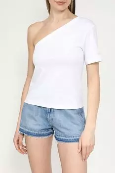 Топ хлопковый ассиметричного кроя Calvin Klein