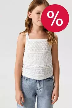 Топ хлопковый без рукавов ACOOLA