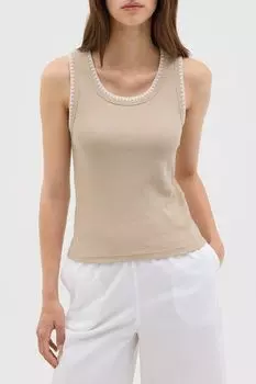 Топ хлопковый без рукавов OVS