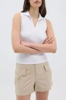 Топ хлопковый без рукавов с v-вырезом OVS