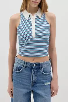 Топ хлопковый без рукавов в полоску Baby Angel