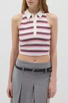 Топ хлопковый без рукавов в полоску Baby Angel