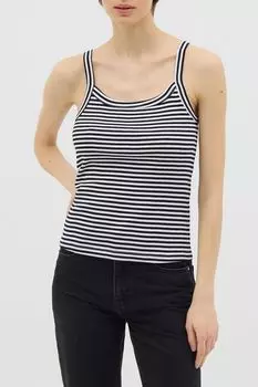 Топ хлопковый без рукавов в полоску OVS