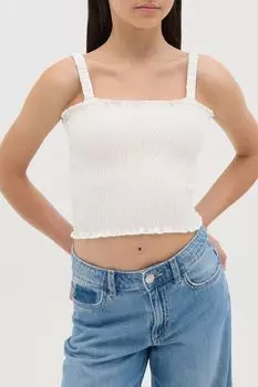 Топ хлопковый на лямках эластичный OVS