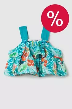 Топ хлопковый на лямках с принтом OVS