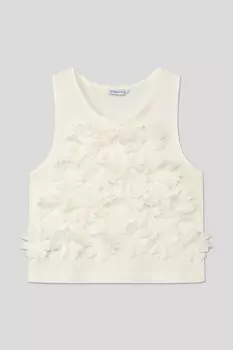 Топ хлопковый с декоративной отделкой Mayoral