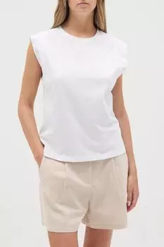 Топ хлопковый с шитьем на рукавах OVS