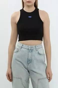 Топ хлопковый укороченный HUGO