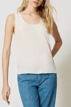 Топ из смеси вискозы и шелка TWINSET