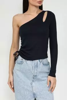 Топ из смесового хлопка ассиметричного кроя PEPE JEANS