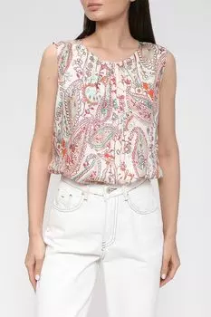 Топ из вискозы с принтом Cinque