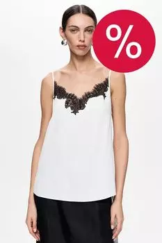 Топ на бретельках с кружевом DREAMS by Alena Akhmadullina