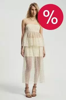 Топ на бретельках с шитьем Nume