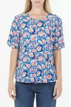 Топ с коротким рукавом с принтом Comma