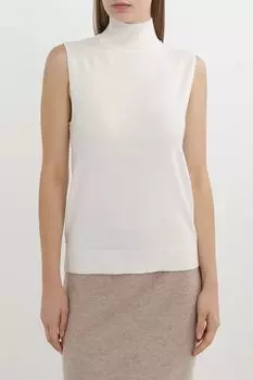 Топ шерстяной с воротником стойкой SABRINA SCALA