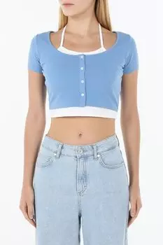 Топ трикотажный двойной на пуговицах Baby Angel