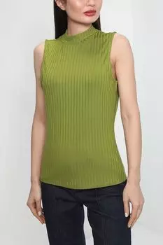 Топ в рубчик из вискозы без рукавов Comma