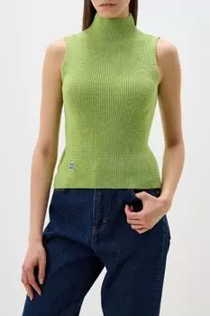 Топ вязаный без рукавов с воротником стойкой KSI KSI