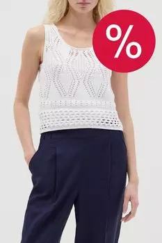 Топ вязаный без рукавов укороченный OVS