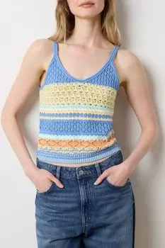 Топ вязаный с принтом OVS