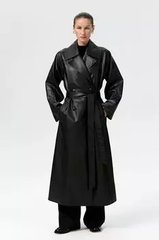 Тренч двубортный из искусственной кожи Fashion Rebels