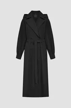 Тренч двубортный с капюшоном PAPAYA