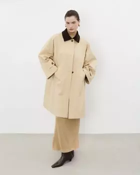 Тренчкот с контрастным воротником Ivolga