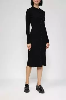 Трикотажное платье на пуговицах BELUCCI