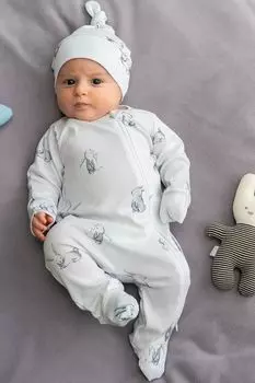 Трикотажный комбинезон из хлопка с принтом Aspaya