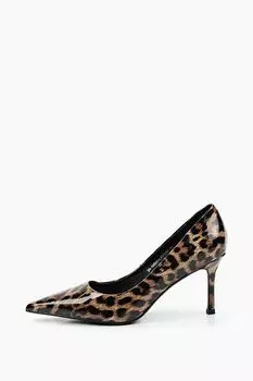 Туфли лодочки кожаные с принтом Abricot