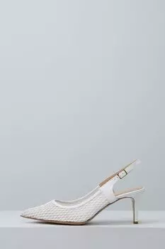 Туфли комбинированные на каблуке Gioia Dell’Acqua