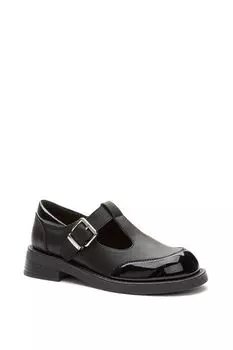 Туфли комбинированные на ремешке с пряжкой Keddo