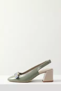 Туфли кожаные на каблуке Flow Furla