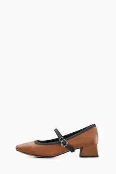 Туфли кожаные на ремешке Abricot