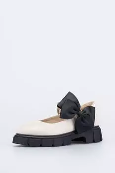 Туфли кожаные с бантом Котофей