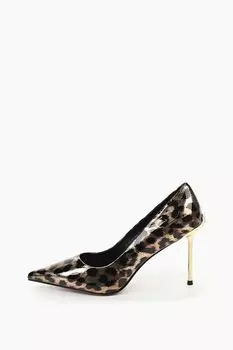 Туфли-лодочки с анималистичным принтом Abricot