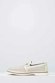 Туфли-лоферы кожаные с перфорацией Lab Milano