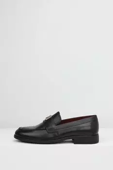 Туфли лоферы кожаные с пряжкой Tommy Hilfiger