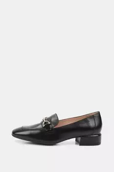 Туфли лоферы кожаные с пряжкой Wonders