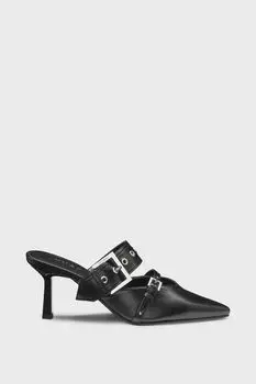 Туфли мюли кожаные HUGO