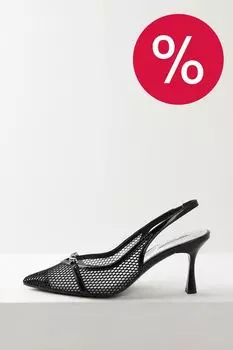 Туфли на каблуке комбинированные Karl Lagerfeld