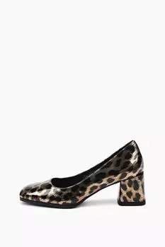 Туфли с анималистичным принтом Abricot