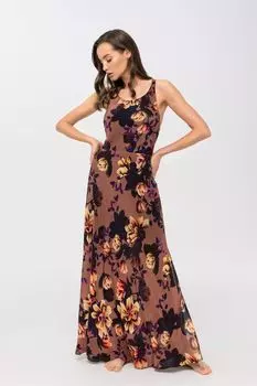 Туника-макси без рукавов с принтом MARC & ANDRE