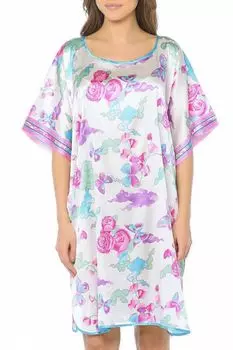 Туника шелковая с принтом Del Fiore