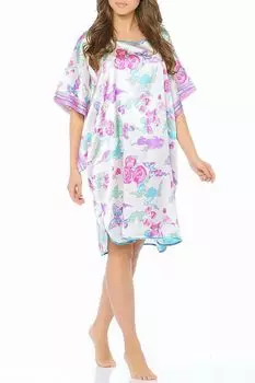 Туника шелковая с принтом Eileen West