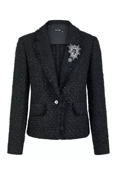 Твидовый жакет с нашивкой Marc Aurel