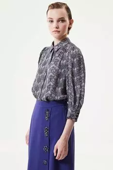 Удлиненная блуза с принтом Machka