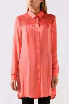 Удлиненная однотонная рубашка Silvian Heach