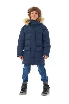 Удлиненная парка с меховой отделкой Oldos