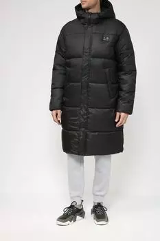 Удлиненное стеганое пальто с капюшоном s.Oliver